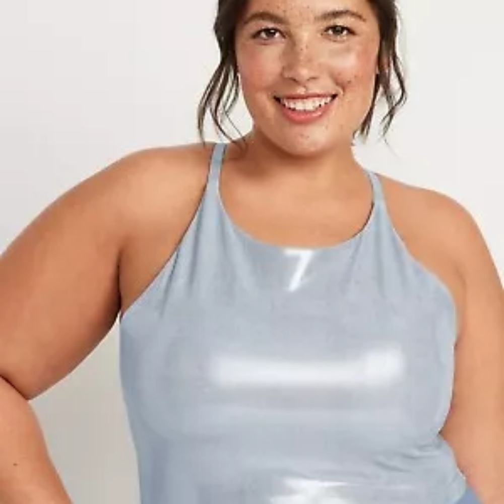 Old Navy Active Matched Set Silver Shine Size 4X